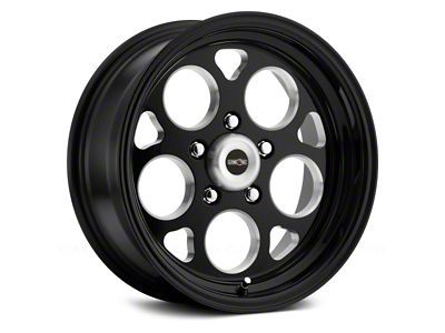 Vision Wheel Sport Mag Gloss Black Milled Wheel; Front Only; 17x4.5; -24mm Offset (08-23 RWD Challenger, Excluding SRT & Widebody)