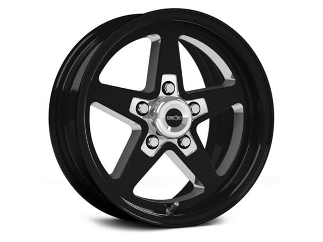 Vision Wheel Sport Star II Gloss Black Milled Wheel; Front Only; 17x4.5 (08-23 RWD Challenger, Excluding SRT & Widebody)