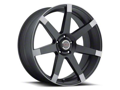 Vision Wheel Sultan Matte Black with Anthracite Spoke Wheel; 20x9; 15mm Offset (08-23 RWD Challenger, Excluding Widebody)