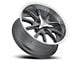 Vision Wheel Torque Gunmetal Machined Wheel; 20x8.5 (11-23 RWD Charger, Excluding Widebody)