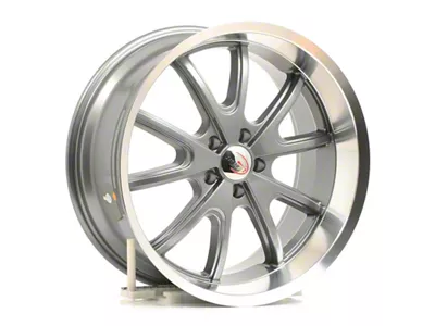 Vision Wheel Torque Gunmetal Machined Wheel; 20x9.5 (11-23 RWD Charger, Excluding Widebody)