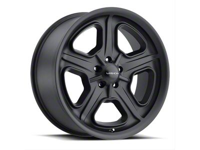 Vision Wheel Daytona Satin Black Wheel; 20x8.5; 10mm Offset (11-23 RWD Charger)
