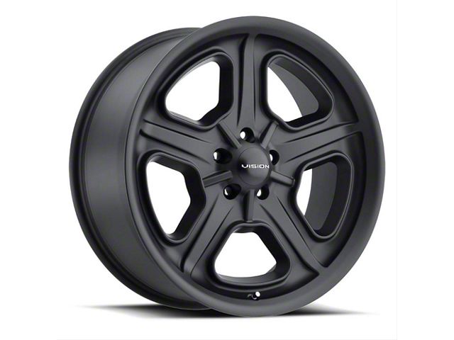 Vision Wheel Daytona Satin Black Wheel; 20x8.5 (11-23 RWD Charger)
