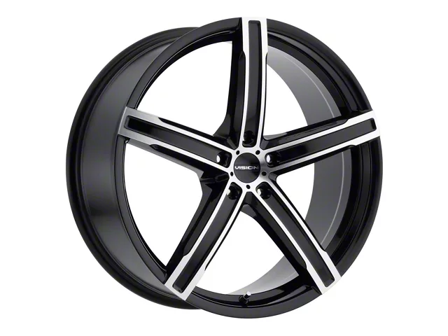 Vision Wheel Boost Gloss Black Machined Wheel; 20x8.5 (11-23 Charger, Excluding SRT Hellcat)