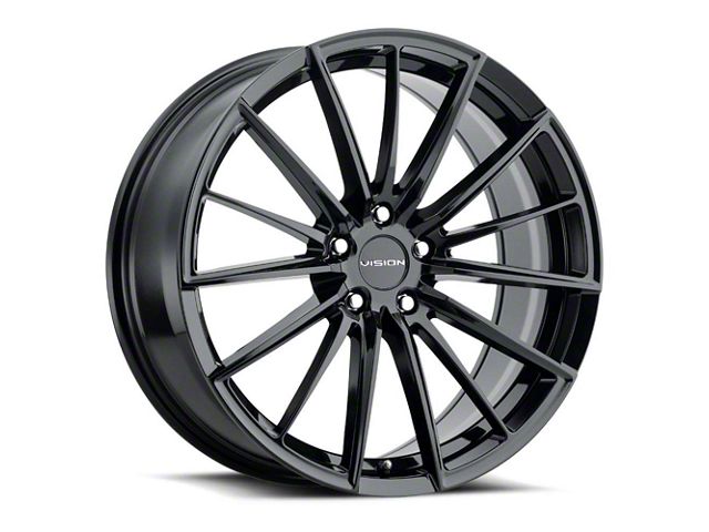 Vision Wheel Axis Gloss Black Wheel; 20x8.5 (11-23 Charger, Excluding SRT Hellcat)