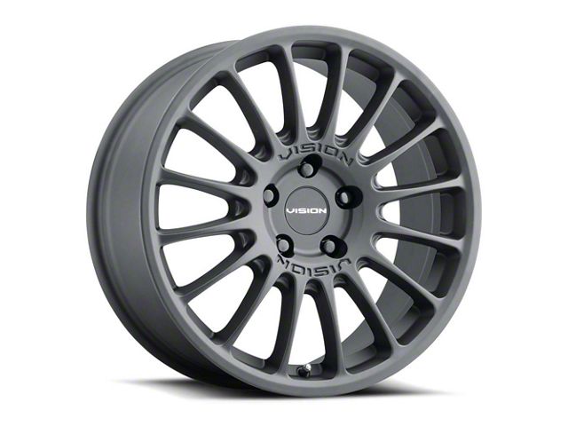 Vision Wheel Monaco Satin Black Wheel; 20x8.5 (11-23 Charger, Excluding SRT Hellcat)