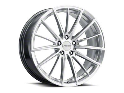 Vision Wheel Axis Hyper Silver Machined Wheel; 17x8 (11-23 AWD Charger)