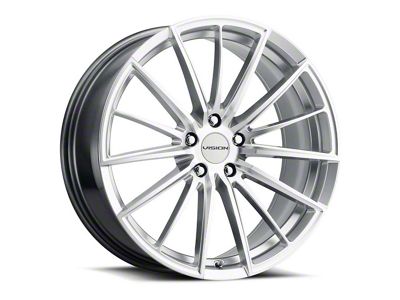 Vision Wheel Axis Hyper Silver Machined Wheel; 20x8.5 (11-23 AWD Charger)