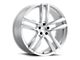 Vision Wheel Clutch Hyper Silver Wheel; 18x8.5 (07-10 AWD Charger)