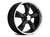 Legend 5 Gloss Black Machined Wheel; 18x8.5; 10mm Offset (11-23 RWD Charger, Excluding Widebody)