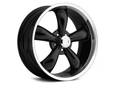 Vision Wheel Legend 5 Gloss Black Machined Wheel; 18x8.5; 10mm Offset (11-23 RWD Charger, Excluding Widebody)