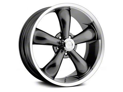 Vision Wheel Legend 5 Gunmetal Machined Wheel; 18x8.5 (11-23 RWD V6 Charger)