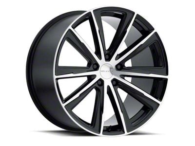 Vision Wheel Splinter Gloss Black Machined Wheel; 18x8.5 (11-23 RWD Charger, Excluding Widebody)