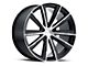 Vision Wheel Splinter Gloss Black Machined Wheel; 20x10.5 (11-23 AWD Charger)