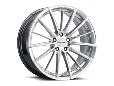 Vision Wheel Axis Hyper Silver Machined Wheel; 20x8.5; 35mm Offset (21-25 Mustang Mach-E)
