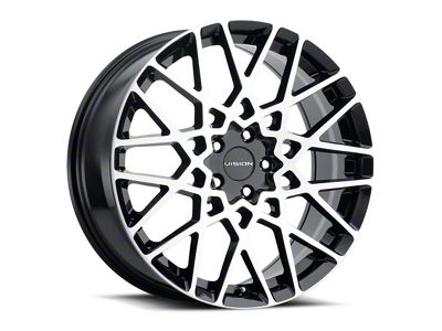 Vision Wheel Recoil Gloss Black Machined Wheel; 18x8; 38mm Offset (21-25 Mustang Mach-E, Excluding GT)