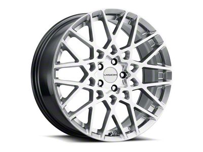 Vision Wheel Recoil Hyper Silver Wheel; 18x8 (21-24 Mustang Mach-E, Excluding GT)