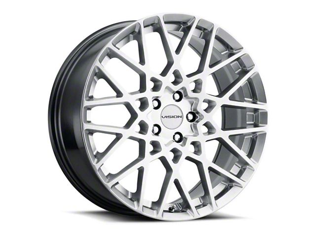Vision Wheel Recoil Hyper Silver Wheel; 20x8.5 (21-24 Mustang Mach-E)