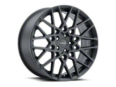 Vision Wheel Recoil Satin Black Wheel; 18x8; 38mm Offset (21-25 Mustang Mach-E, Excluding GT)
