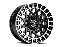 Vision Wheel Savage Gloss Black with Machined Lip Wheel; 18x8 (21-24 Mustang Mach-E, Excluding GT)