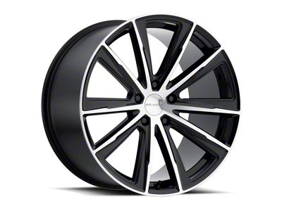 Vision Wheel Splinter Gloss Black Machined Wheel; 18x8.5 (21-24 Mustang Mach-E, Excluding GT)