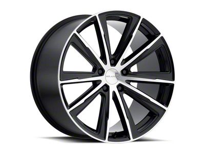 Vision Wheel Splinter Gloss Black Machined Wheel; 18x8.5; 38mm Offset (21-25 Mustang Mach-E, Excluding GT)