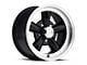 Vision Wheel Legend 5 Gloss Black Machined Wheel; 17x9 (99-04 Mustang)