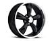Vision Wheel Legend 5 Gloss Black Machined Wheel; 18x9.5 (99-04 Mustang)