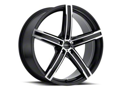Vision Wheel Boost Gloss Black Machined Face Wheel; 16x7.5; 34mm Offset (99-04 Mustang GT, V6)