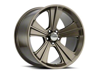Vision Wheel Missle Metallic Bronze Wheel; Rear Only; 20x11; 50mm Offset (24-25 Mustang)