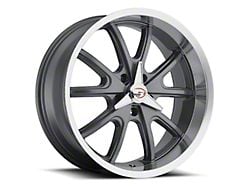 Vision Wheel Torque Gunmetal Machined Wheel; 18x9.5; 38mm Offset (94-98 Mustang)