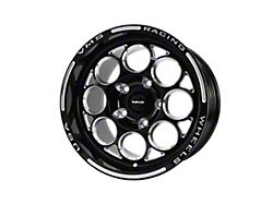 VMS Racing Modulo Gloss Black Milled Wheel; Rear Only; 15x10; 50mm Offset (99-04 Mustang)