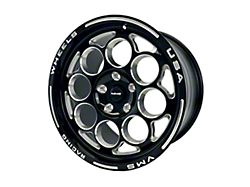 VMS Racing Modulo Gloss Black Milled Wheel; Rear Only; 17x10; 30mm Offset (11-23 RWD Charger)