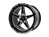 VMS Racing V-Star Gloss Black Milled Wheel; Rear Only; 17x10; 44mm Offset (06-13 Corvette C6 Grand Sport, Z06)