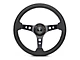Volante S6 Sport Steering Wheel Kit with Pony Emblem; Black Center (84-04 Mustang)