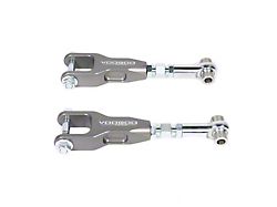 VooDoo13 Adjustable Rear Toe Arms; Hard Clear/Gunmetal Gray (15-26 Mustang, Excluding GT350 & GT500)