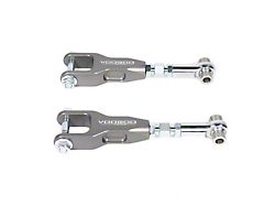 VooDoo13 Adjustable Rear Toe Arms; Hard Clear/Gunmetal Gray (15-24 Mustang, Excluding GT350 & GT500)