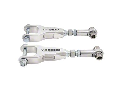 VooDoo13 Adjustable Rear Toe Arms; Raw (15-25 Mustang, Excluding GT350 & GT500)