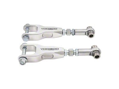 VooDoo13 Adjustable Rear Toe Arms; Raw (15-24 Mustang, Excluding GT350 & GT500)