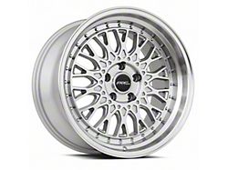 Vors AR1 Silver Machined Face Wheel; 18x9.5; 35mm Offset (15-23 Mustang GT, EcoBoost, V6)