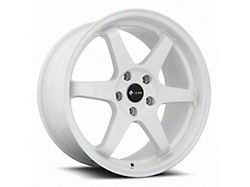 Vors TR37 White Wheel; 17x8; 35mm Offset (99-04 Mustang GT, V6)