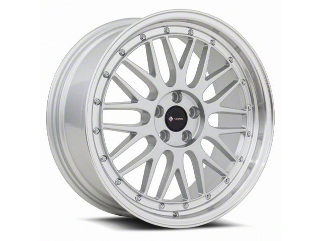 Vors VR8 Silver with Machine Lip Wheel; 19x9.5 (08-23 RWD Challenger, Excluding Widebody)