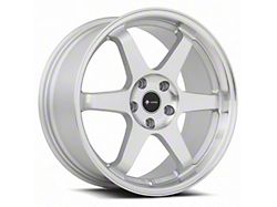 Vors TR37 Silver Machined Face Wheel; 17x8; 35mm Offset (94-98 Mustang GT, V6)