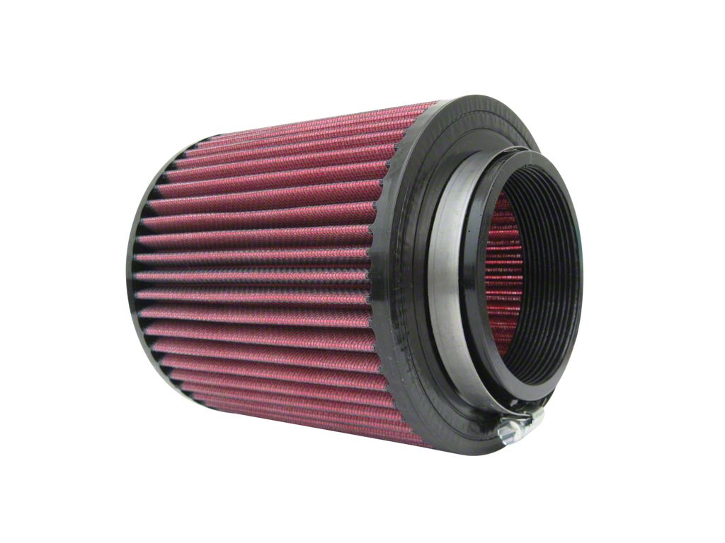 thumbnail image 2 of Universal 2.75 Inch High Flow Air Intake Filter - Red Chrome Turbo Supercharger 2 of 13
