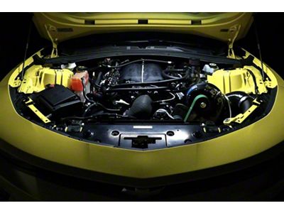 Vortech V-7 YSi-Trim Supercharger Tuner Kit with Charge Cooler; Black Finish (16-18 Camaro SS)