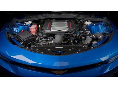 Vortech V-7 YSi-Trim Supercharger Tuner Kit with Charge Cooler; Satin Finish (16-18 Camaro SS)