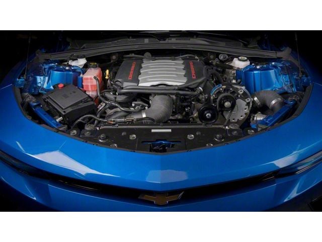 Vortech V-7 YSi-Trim Supercharger Tuner Kit with Charge Cooler; Satin Finish (16-18 Camaro SS)