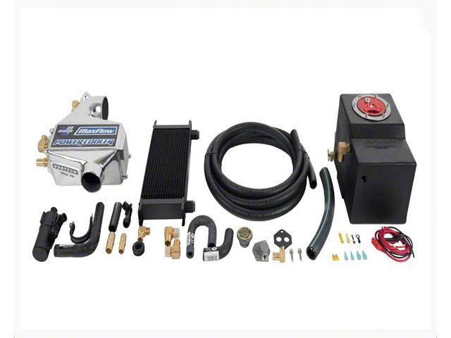 Vortech Air-to-Water Charge Cooler Upgrade Kit; Black Finish (86-93 5.0L Mustang)