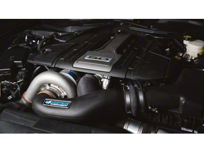 Vortech V-3 JT-Trim Supercharger Kit with Air-to-Air Cooler; Black Finish (18-20 Mustang GT)