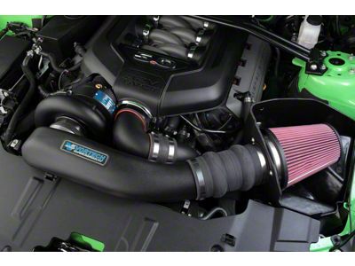 Vortech V-3 Si-Trim Supercharger Tuner Kit with Charge Cooler; Polished Black (11-14 Mustang GT)